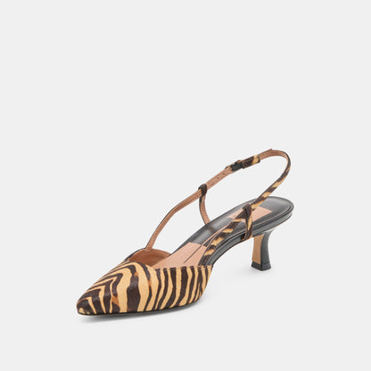 Odela Tiger Calf Hair Heels | Dolce Vita