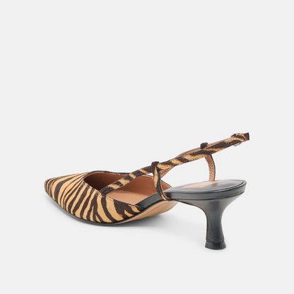 Odela Tiger Calf Hair Heels | Dolce Vita