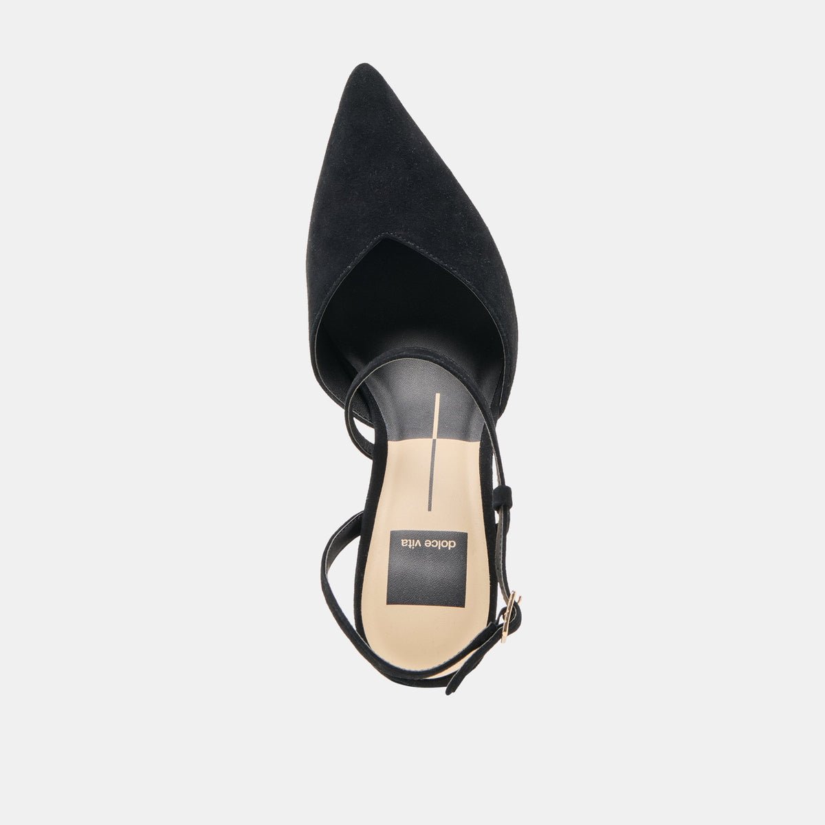 Kamra Onyx Suede Heels | Dolce Vita