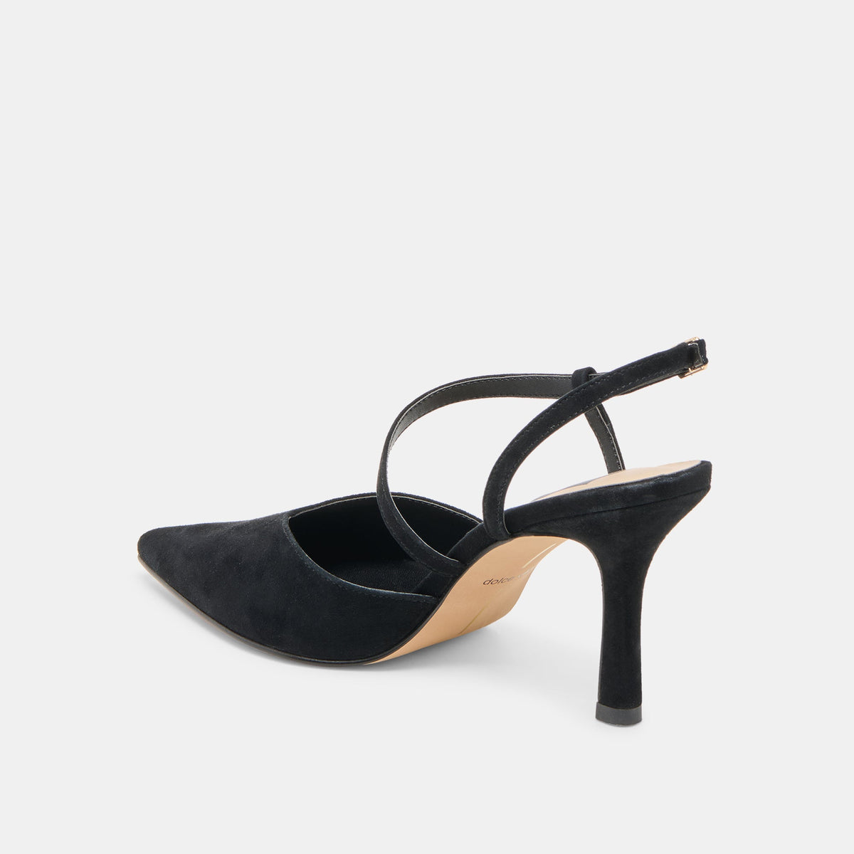 Kamra Onyx Suede Heels | Dolce Vita