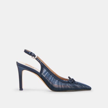 Yela Navy Tulle Heels | Dolce Vita