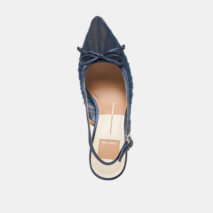 Yela Navy Tulle Heels | Dolce Vita