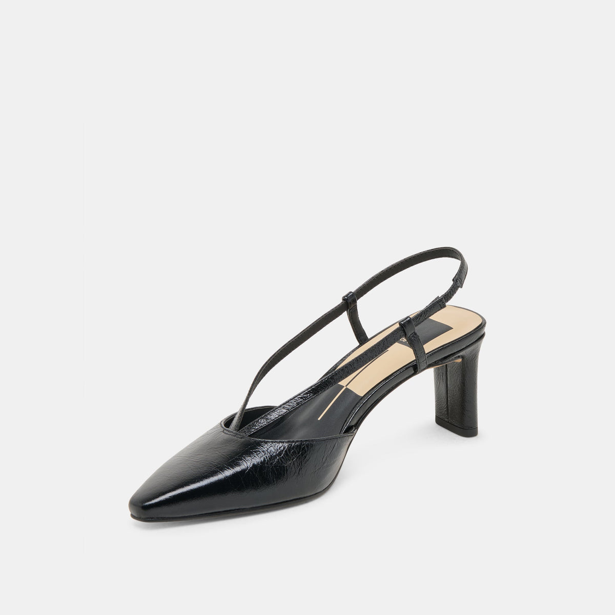 Ginay Black Leather Heels | Dolce Vita