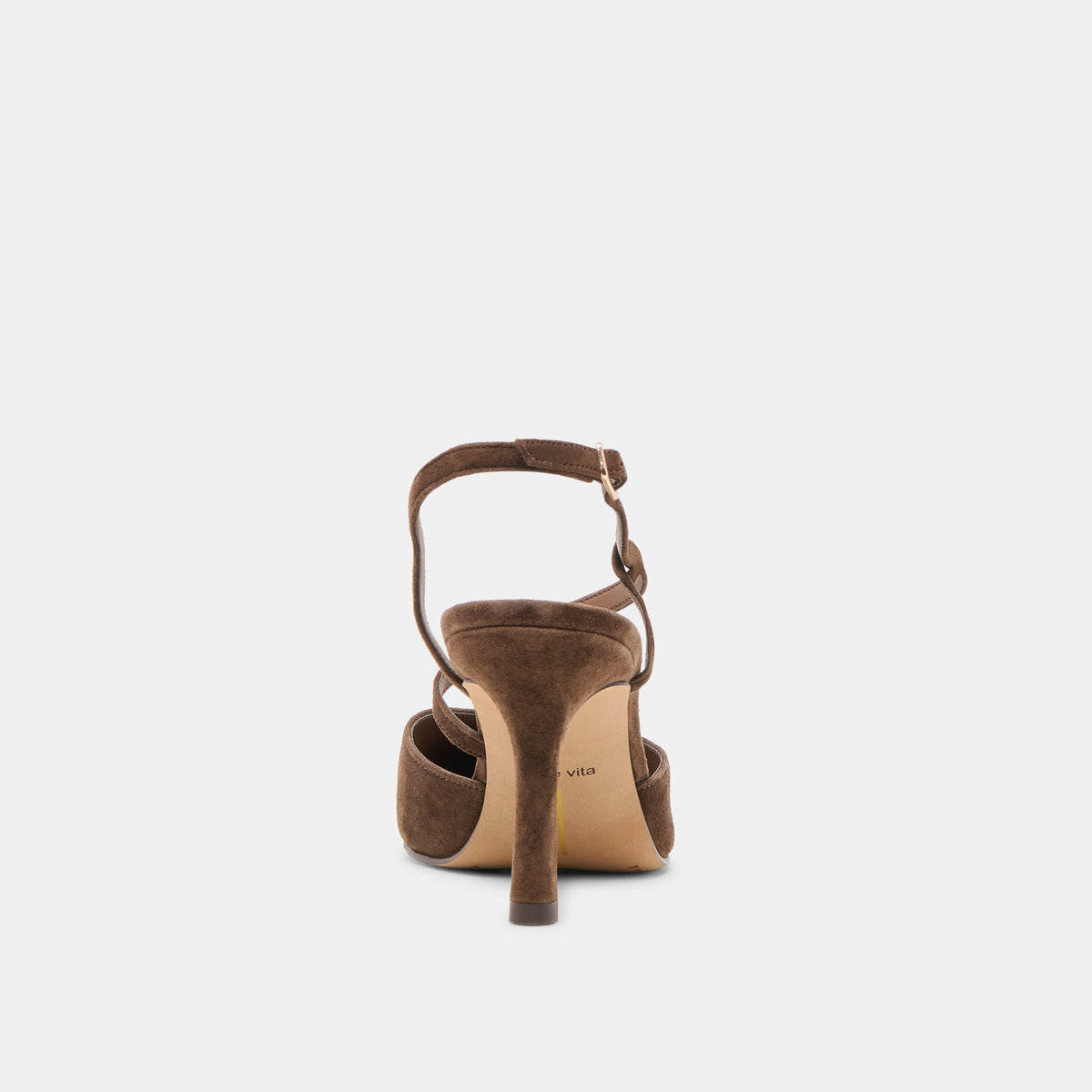Kamra Dk Brown Suede Heels | Dolce Vita