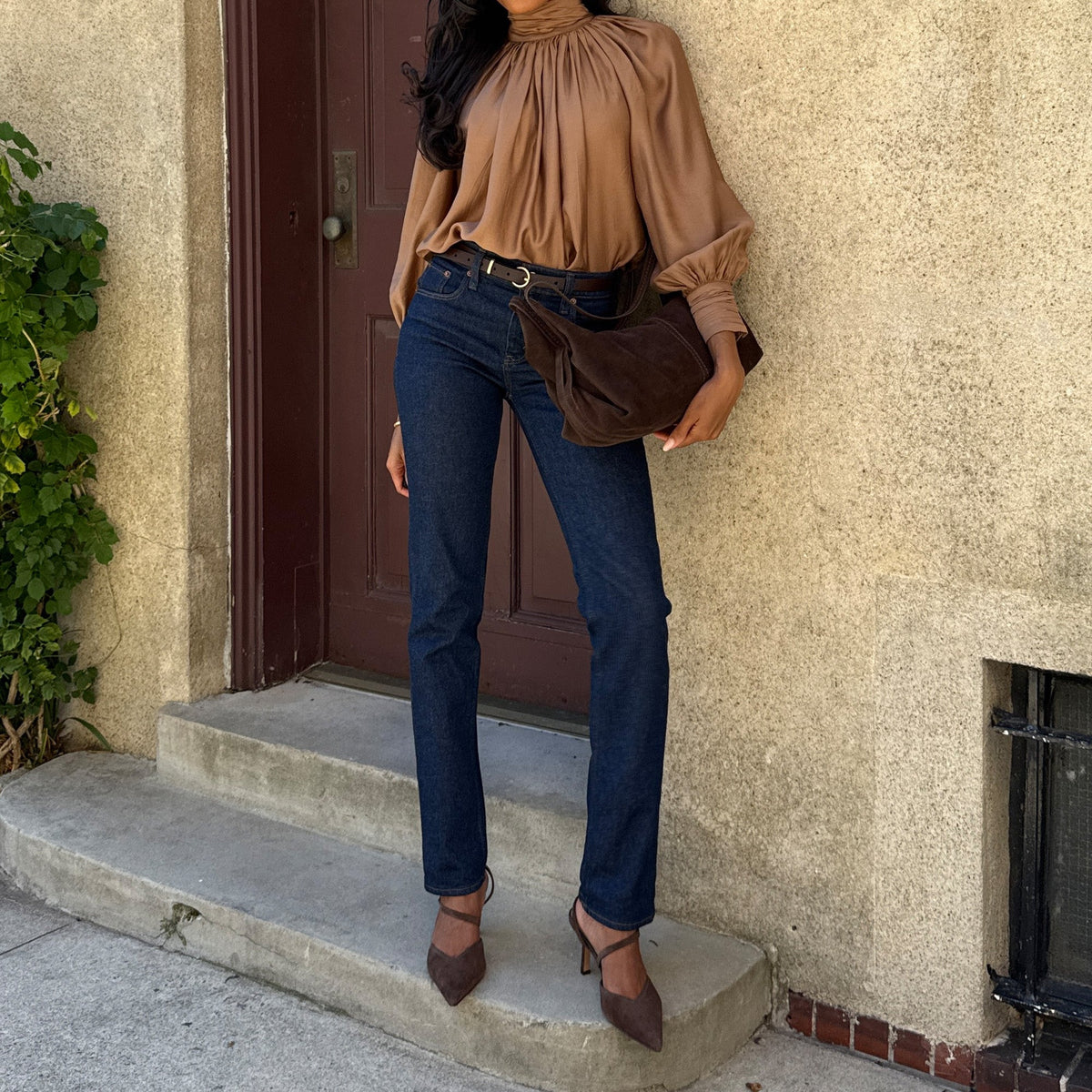 Kamra Dk Brown Suede Heels | Dolce Vita