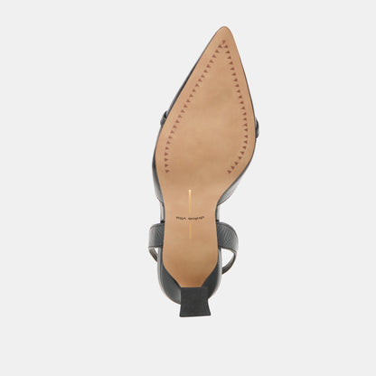 Malik Midnight Crinkle Patent Heels | Dolce Vita