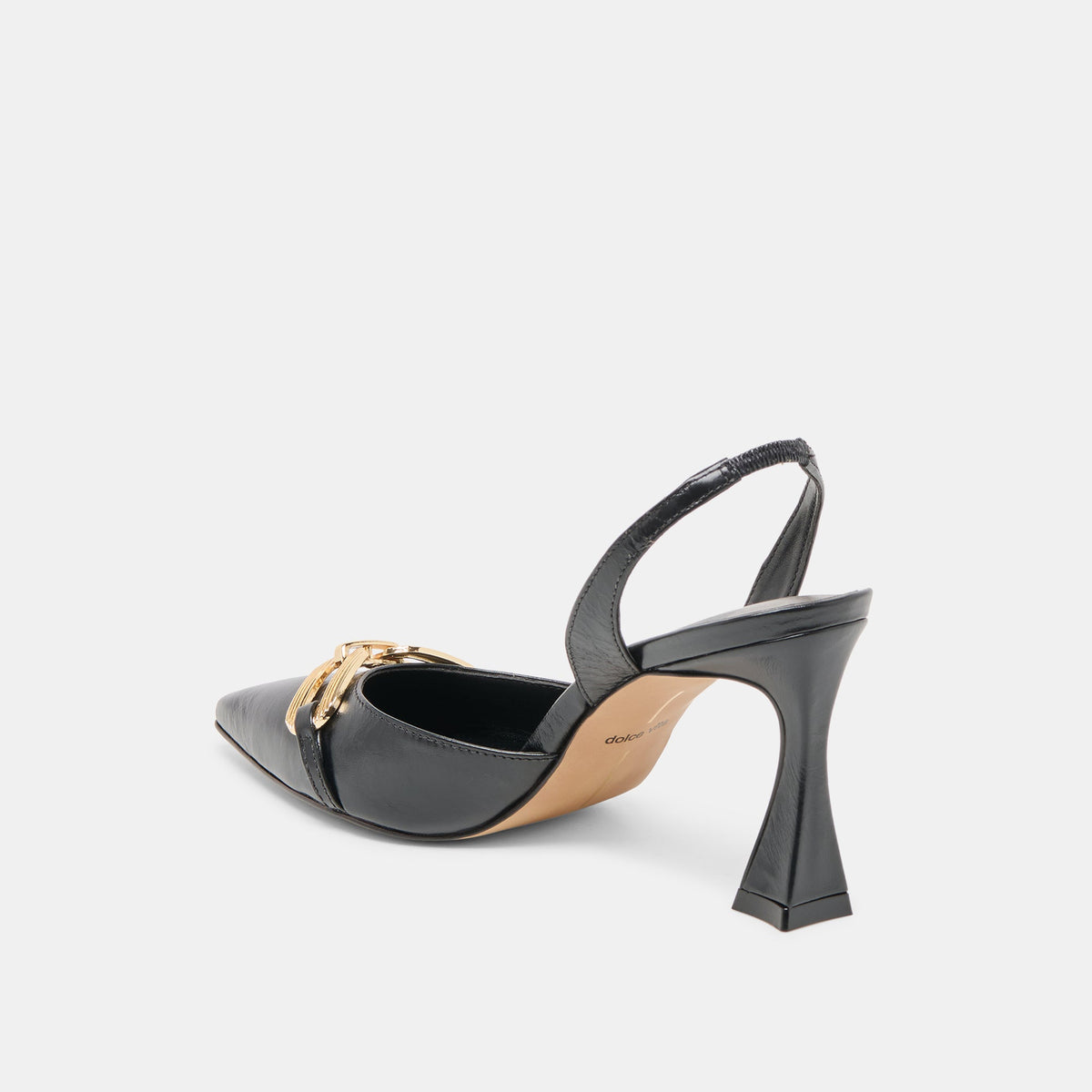 Malik Midnight Crinkle Patent Heels | Dolce Vita