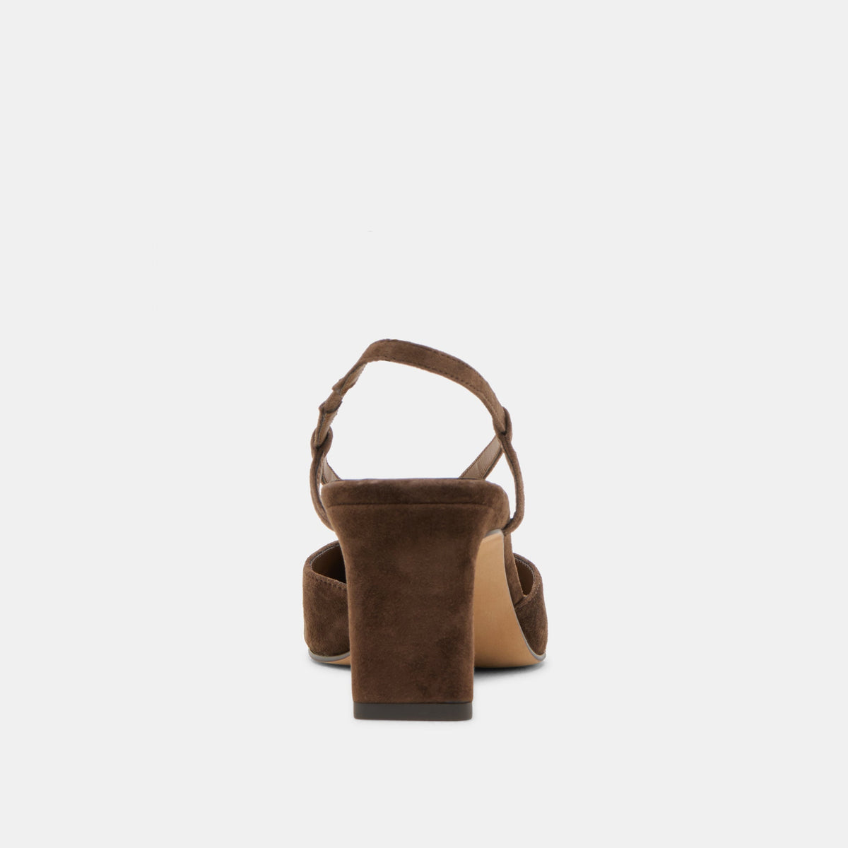 Ginay Dk Brown Suede Heels | Dolce Vita