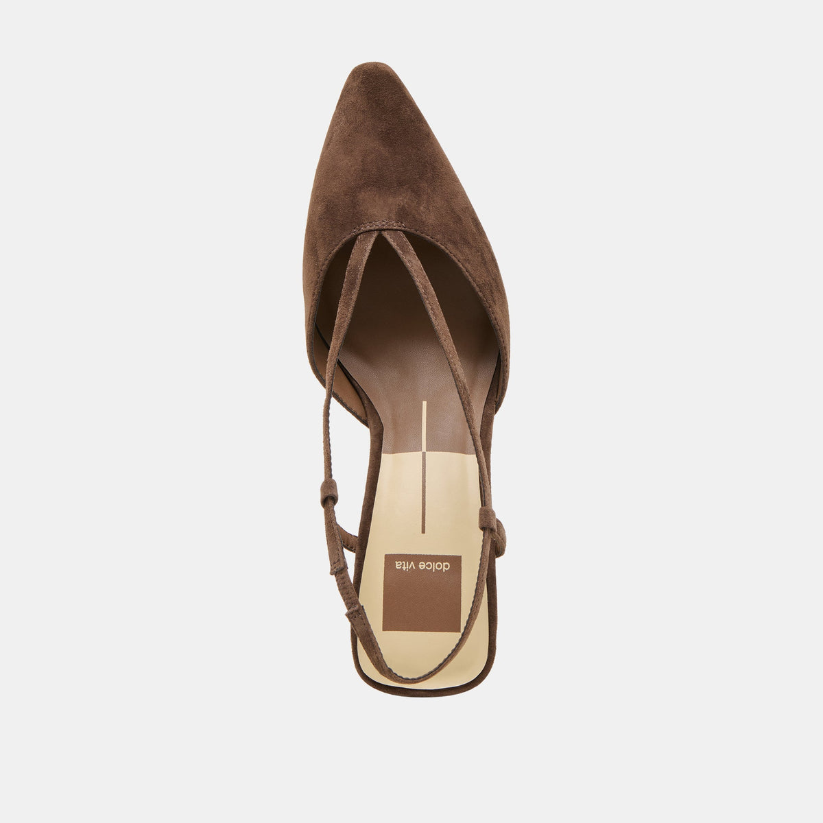 Ginay Dk Brown Suede Heels | Dolce Vita