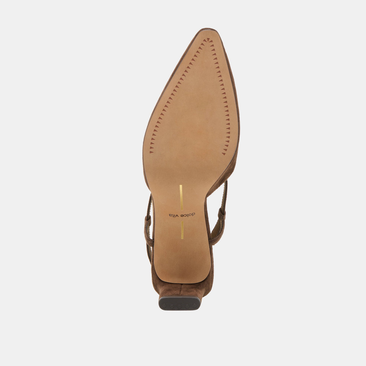 Ginay Dk Brown Suede Heels | Dolce Vita