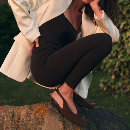 Alenna Dk Brown Suede Heels | Dolce Vita