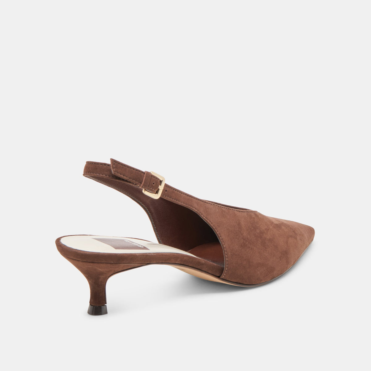 Alenna Dk Brown Suede Heels | Dolce Vita