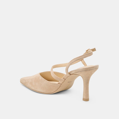 Kamra Camel Suede Heels | Dolce Vita