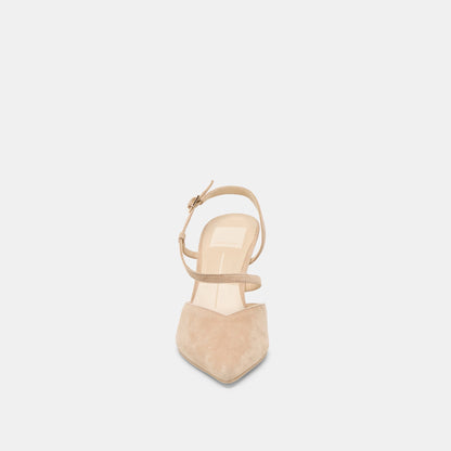 Kamra Camel Suede Heels | Dolce Vita