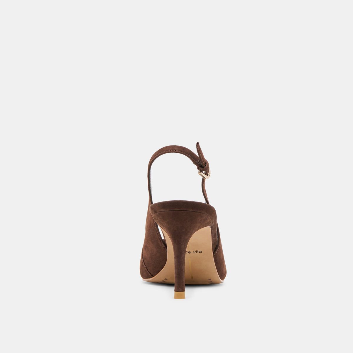 Elasi Dk Brown Nubuck Heels | Dolce Vita
