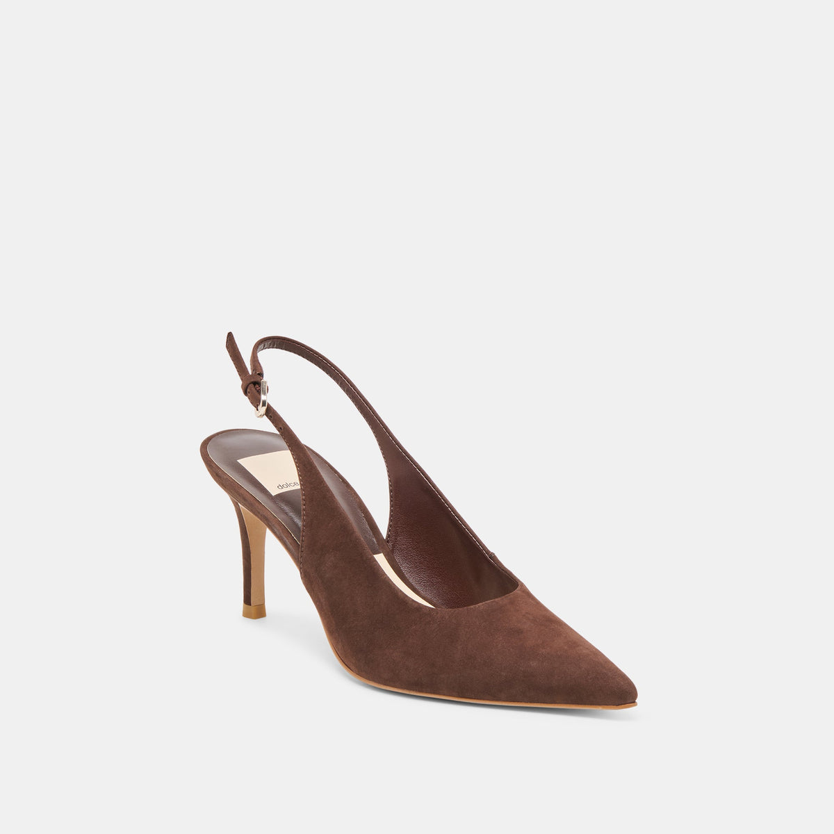 Elasi Dk Brown Nubuck Heels | Dolce Vita
