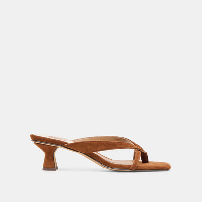 Brevel Dk Brown Suede Heels | Dolce Vita