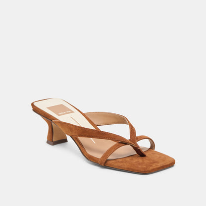 Brevel Dk Brown Suede Heels | Dolce Vita