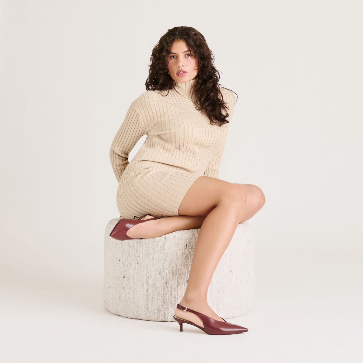 Alenna Oxblood Crinkle Heels | Dolce Vita