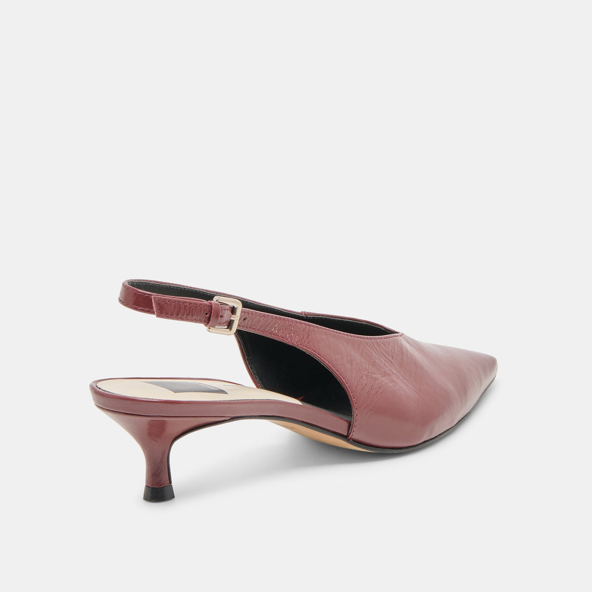 Alenna Oxblood Crinkle Heels | Dolce Vita