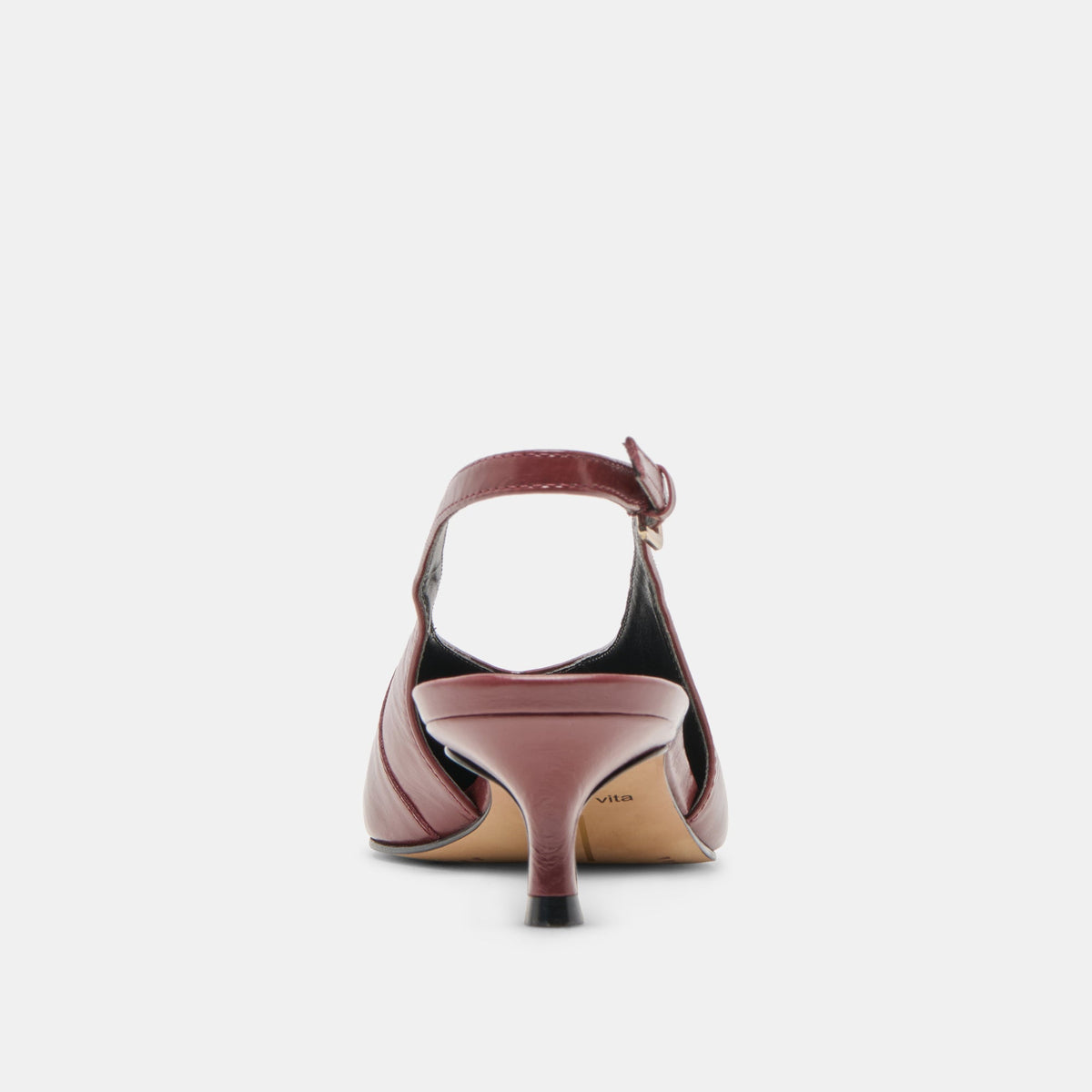 Alenna Oxblood Crinkle Heels | Dolce Vita