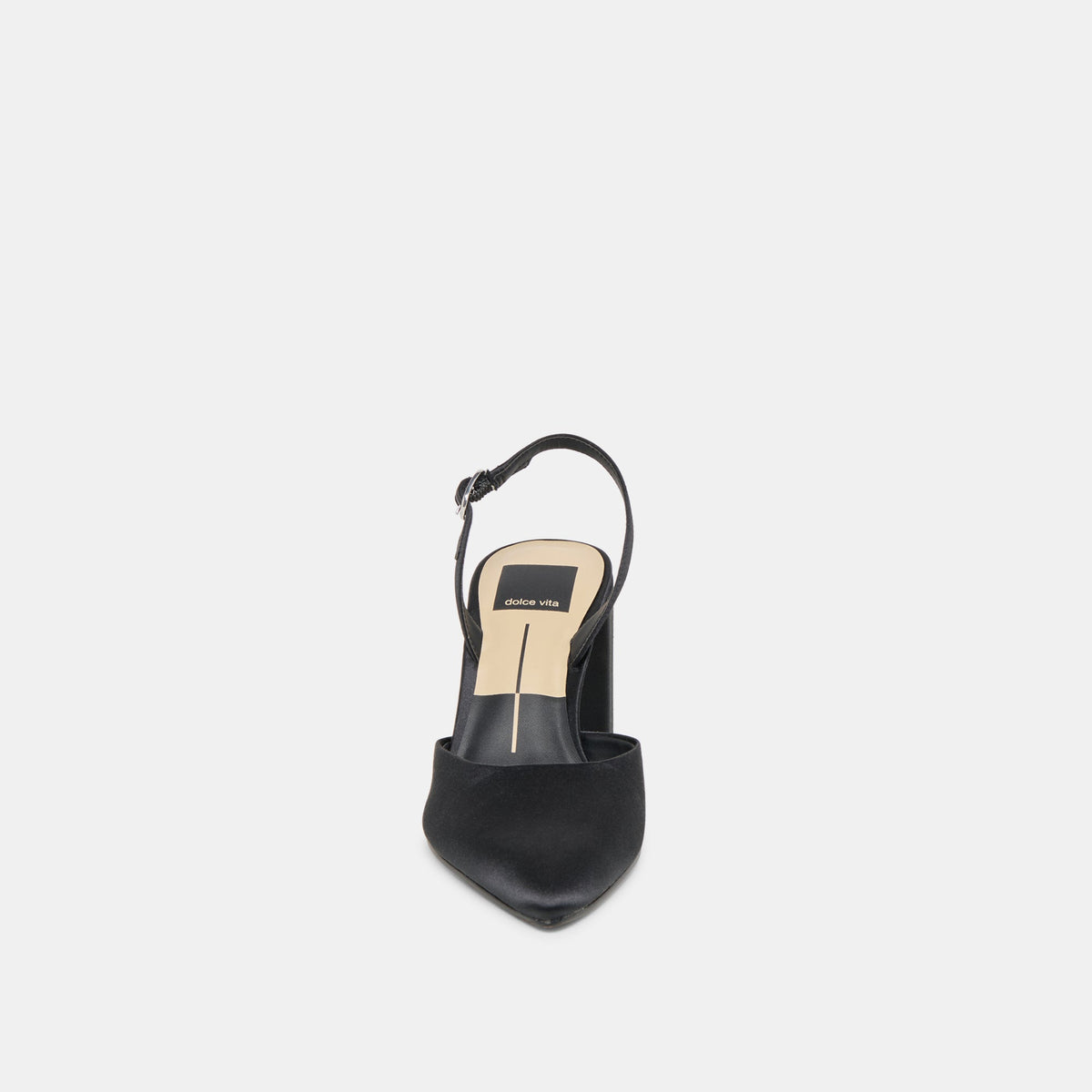 Carel Onyx Satin High Heels | Dolce Vita