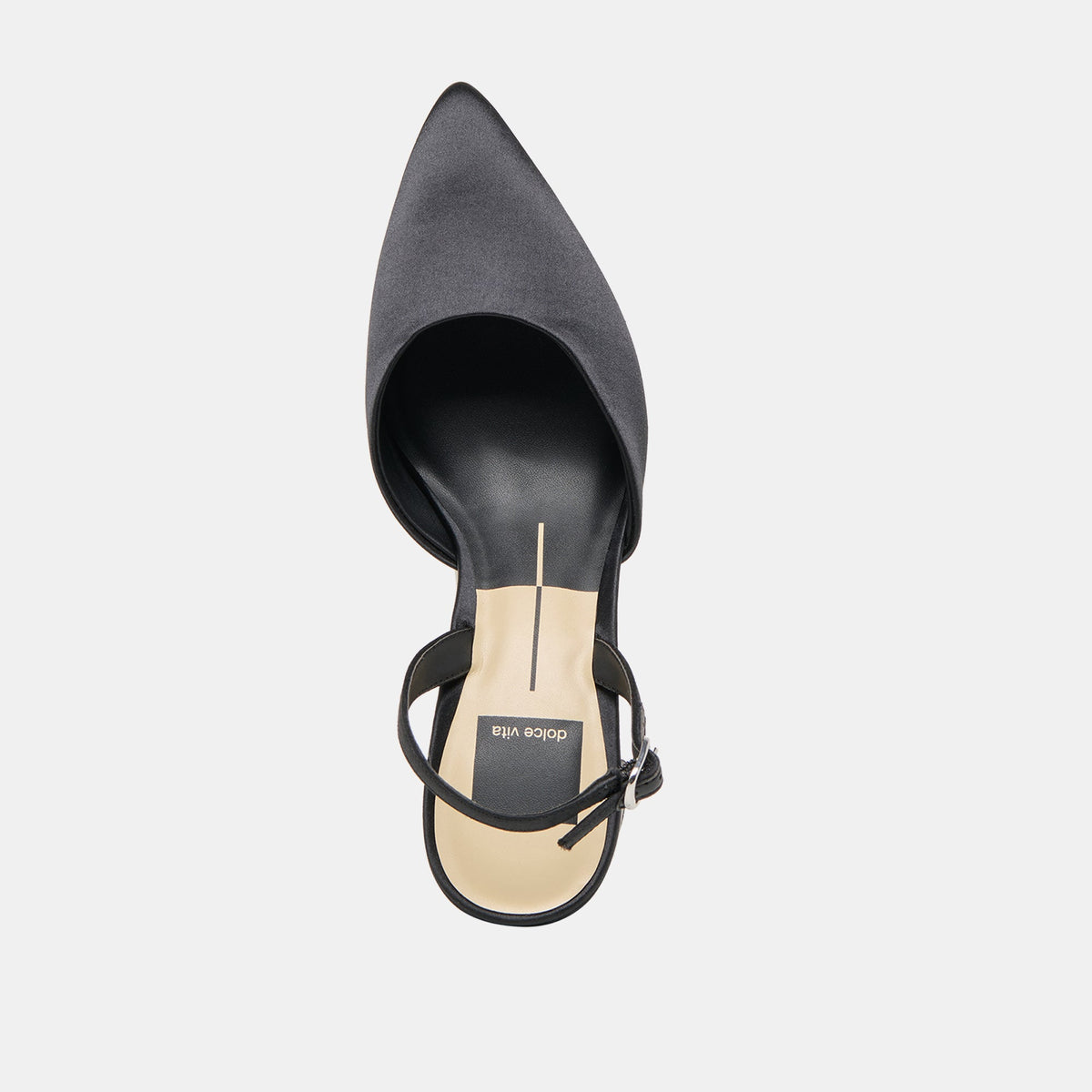 Carel Onyx Satin High Heels | Dolce Vita