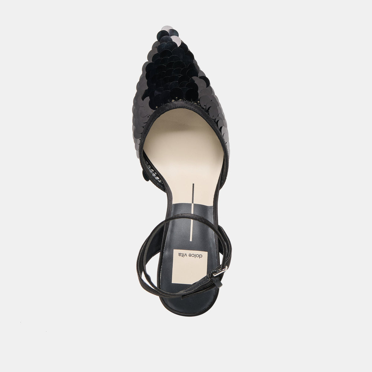 Elizza Confetti Onyx Woven Mesh Heels | Dolce Vita