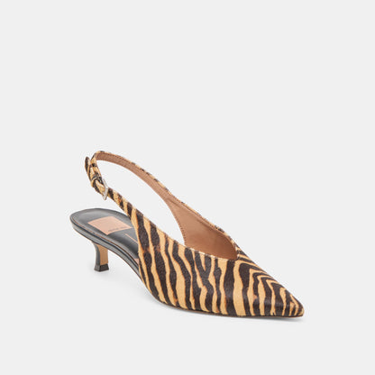 Alenna Tiger Calf Hair Heels | Dolce Vita
