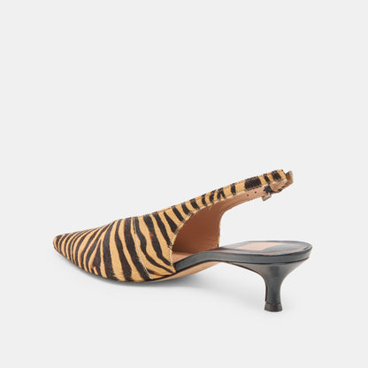 Alenna Tiger Calf Hair Heels | Dolce Vita