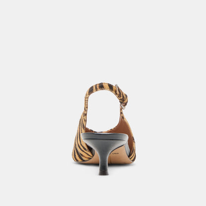 Alenna Tiger Calf Hair Heels | Dolce Vita