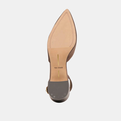 Carel Dk Brown Satin Heels | Dolce Vita