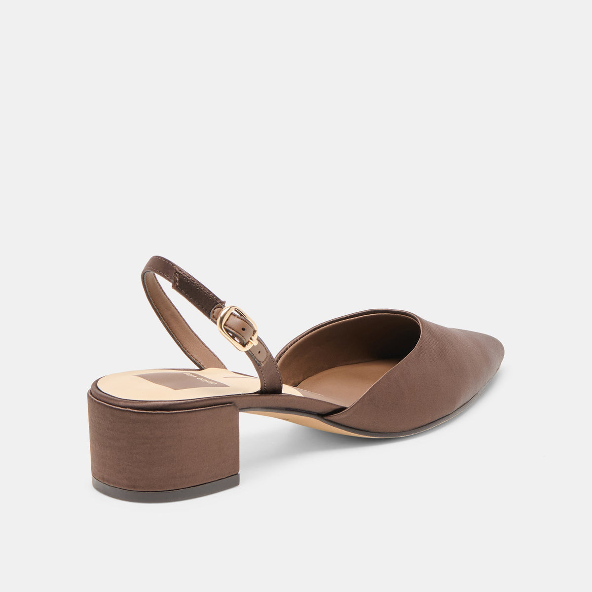 Carel Dk Brown Satin Heels | Dolce Vita