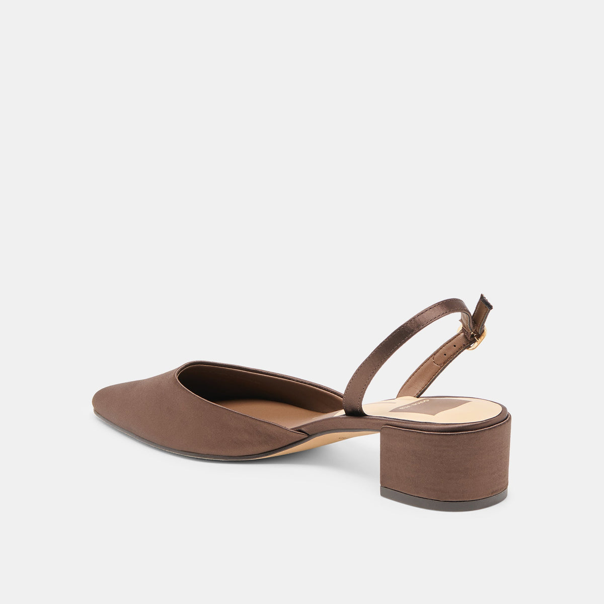 Carel Dk Brown Satin Heels | Dolce Vita