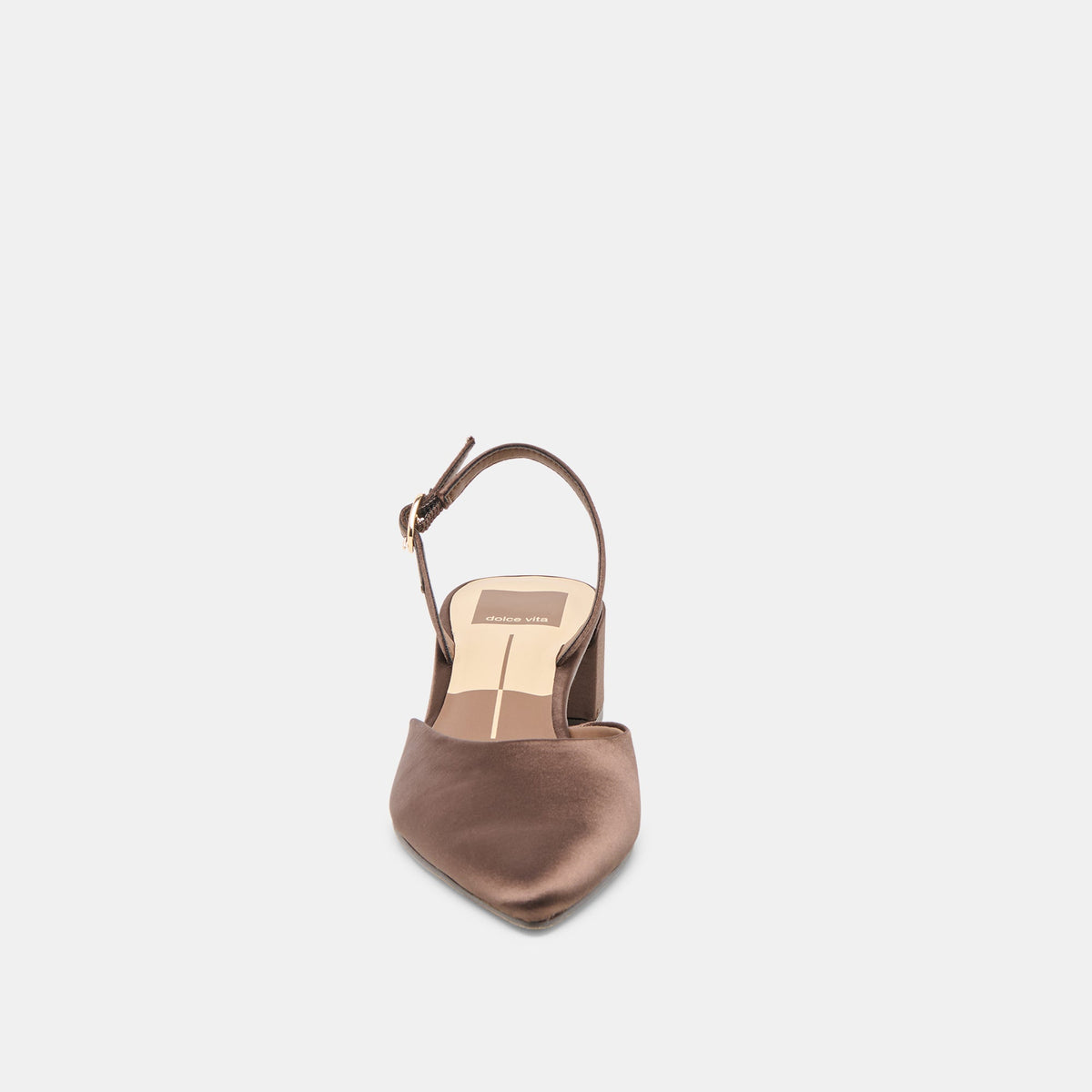Carel Dk Brown Satin Heels | Dolce Vita