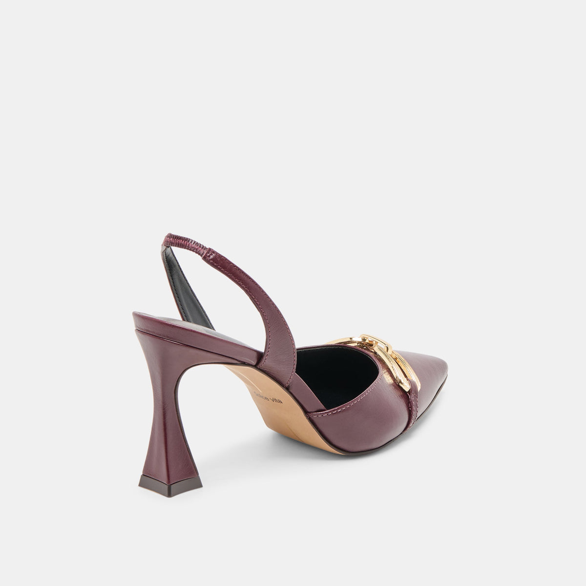 Malik Cranberry Crinkle Patent Heels | Dolce Vita