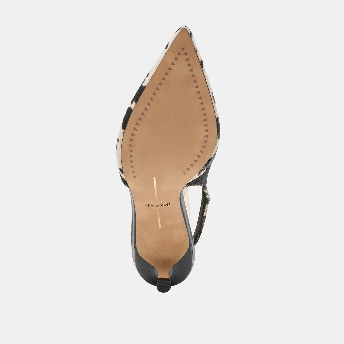 Alenna Black White Taurus Calf Hair Heels | Dolce Vita
