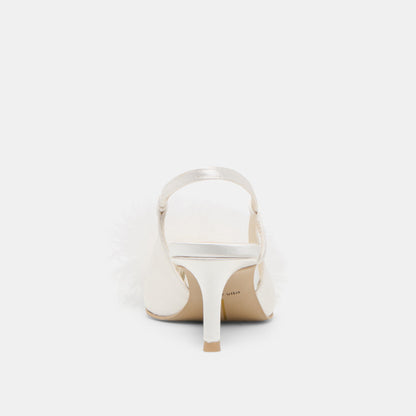 Kamy True White Satin Heels | Dolce Vita
