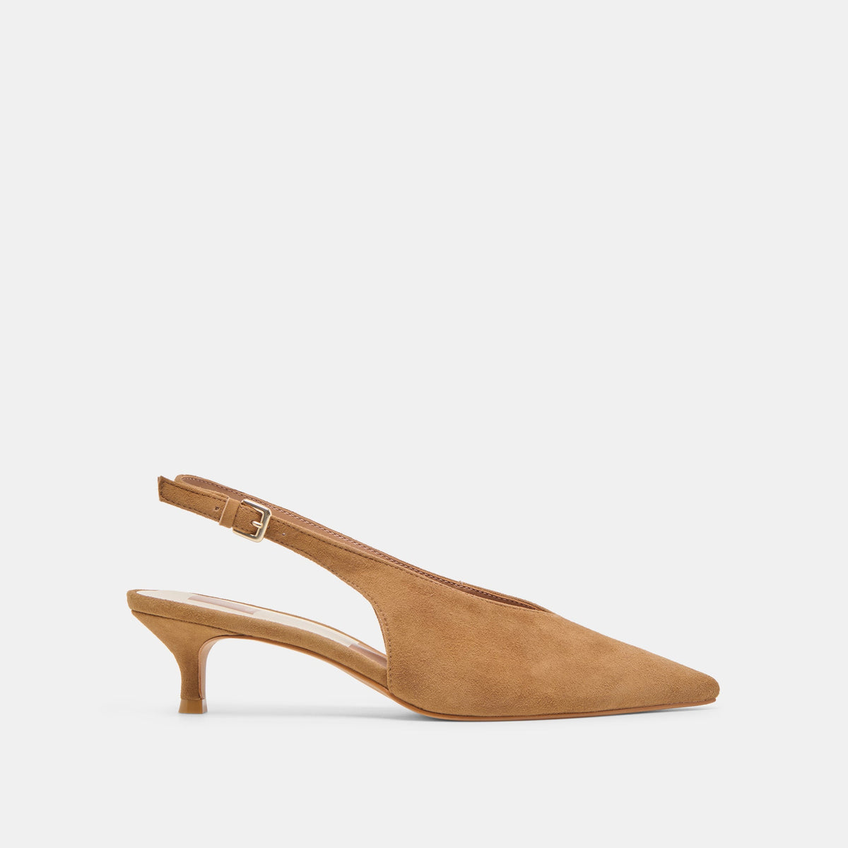Alenna Lt Brown Suede Heels | Dolce Vita