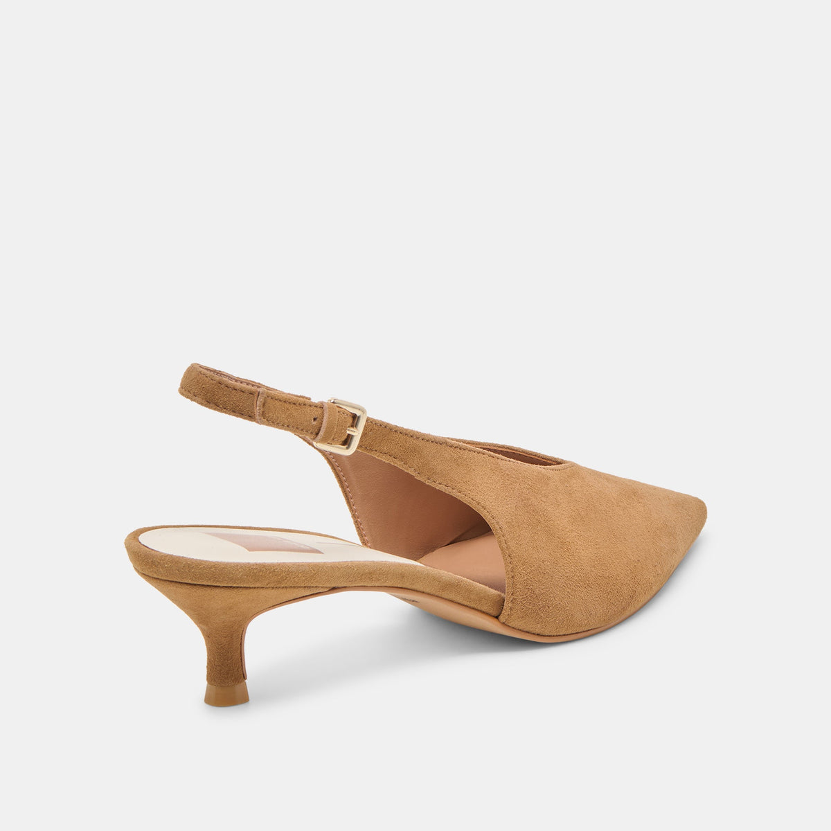 Alenna Lt Brown Suede Heels | Dolce Vita