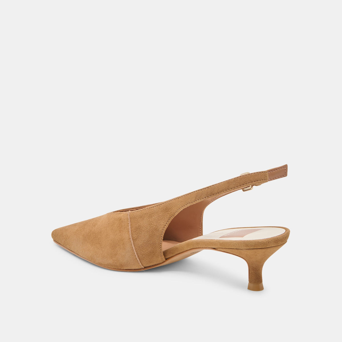 Alenna Lt Brown Suede Heels | Dolce Vita