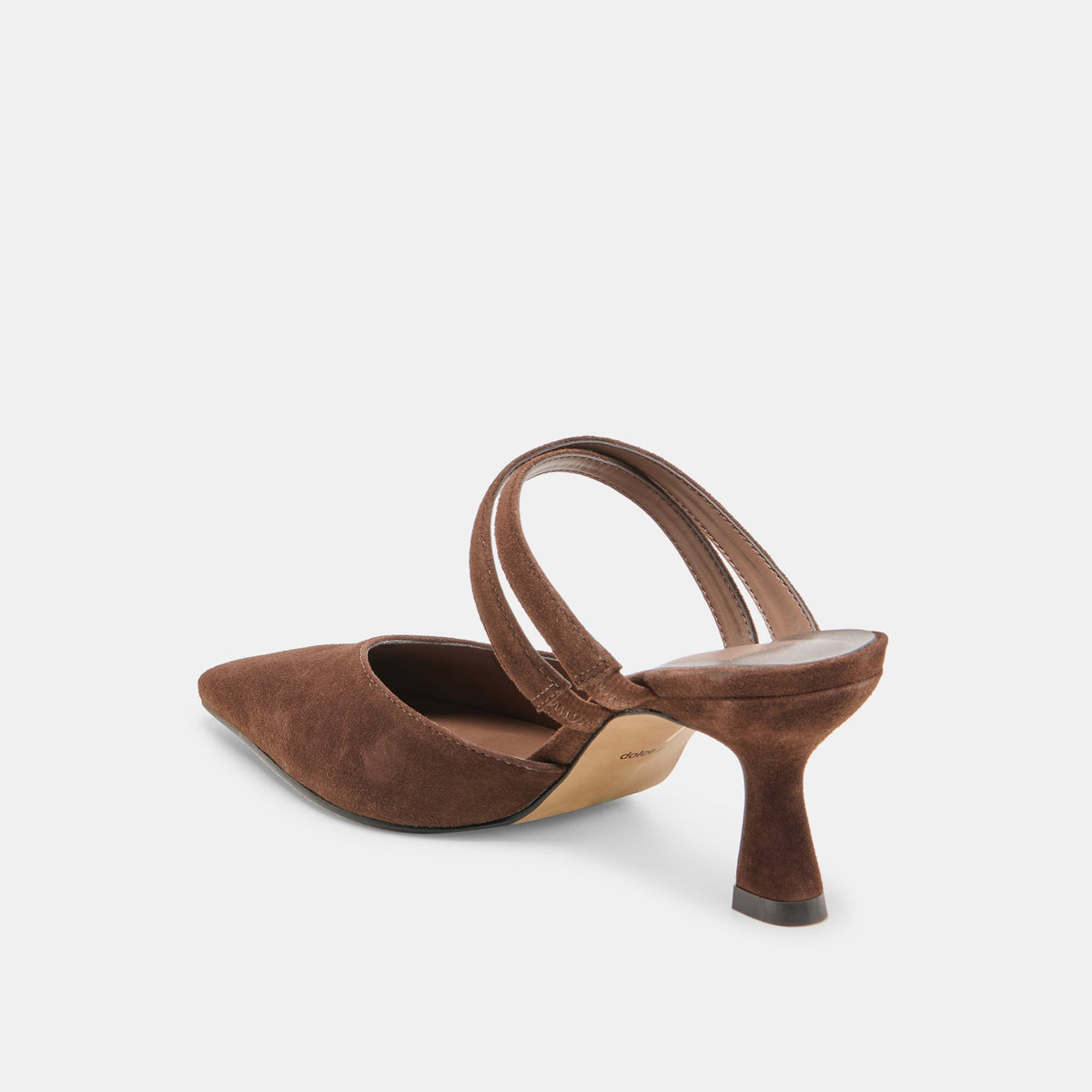Linore Dk Brown Suede Heels | Dolce Vita