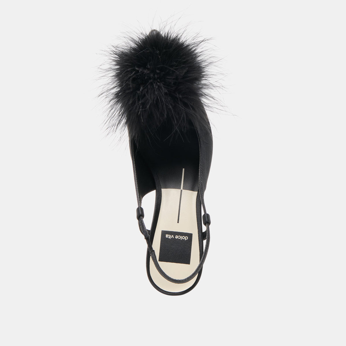 Kamy Onyx Satin Heels | Dolce Vita