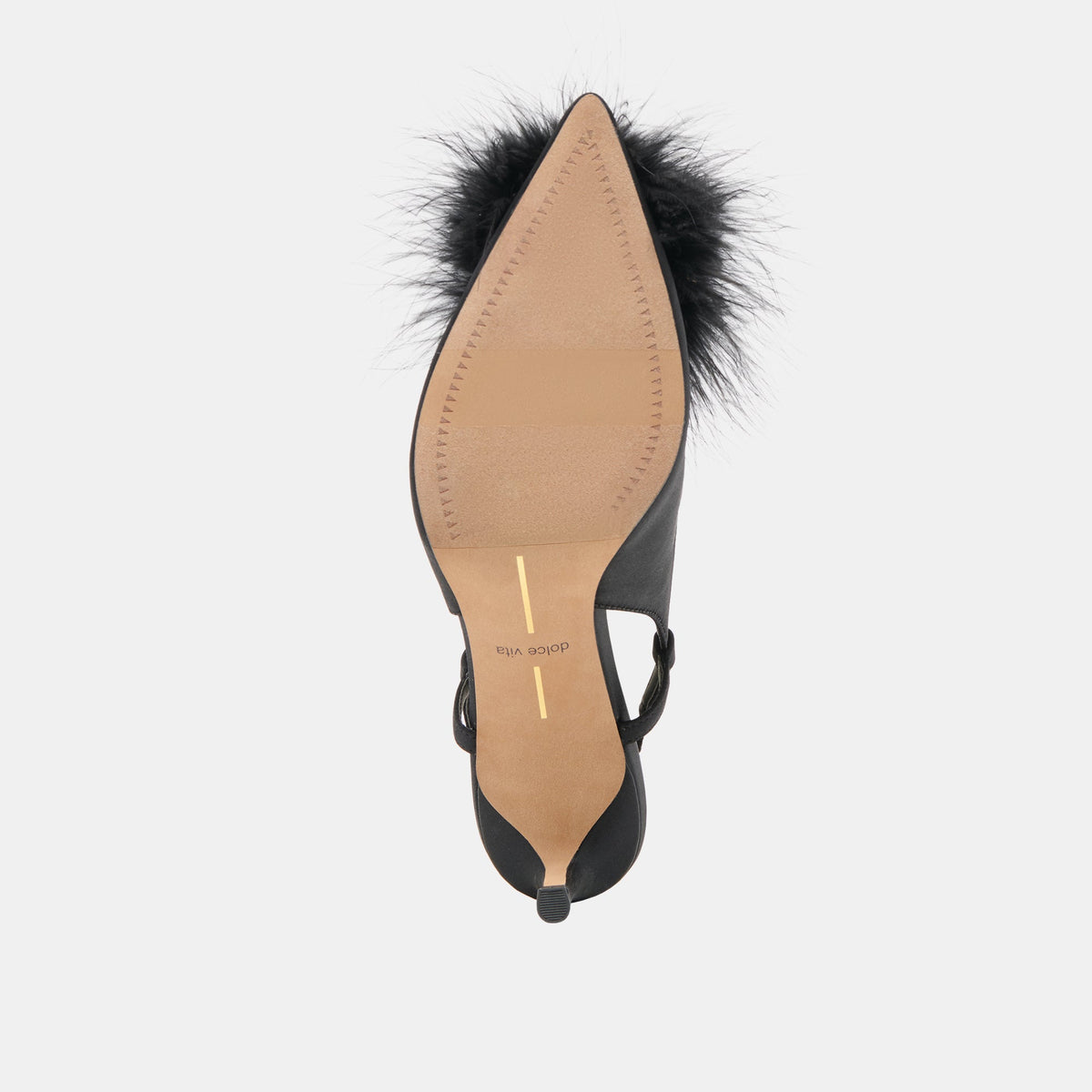 Kamy Onyx Satin Heels | Dolce Vita