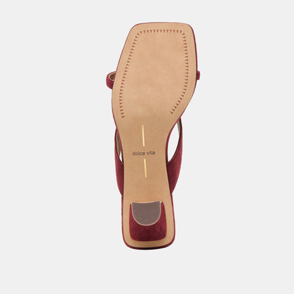 Brevel Oxblood Suede Heels | Dolce Vita