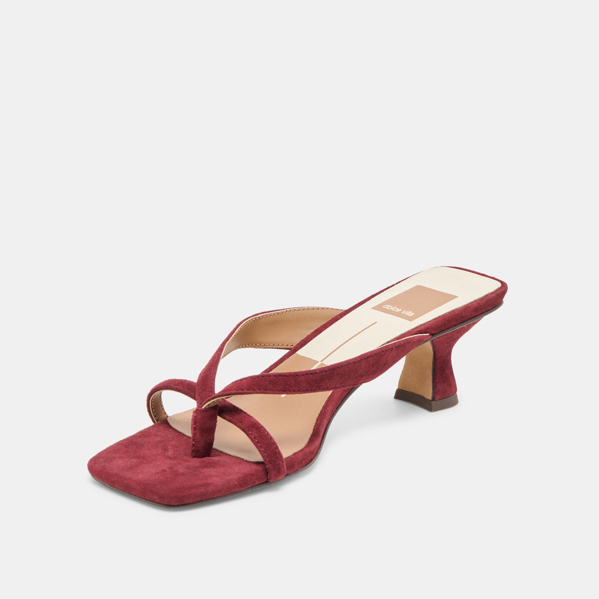 Brevel Oxblood Suede Heels | Dolce Vita