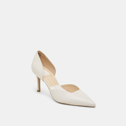ELOY HEELS WHITE LEATHER
 – Dolce Vita | Dolce Vita