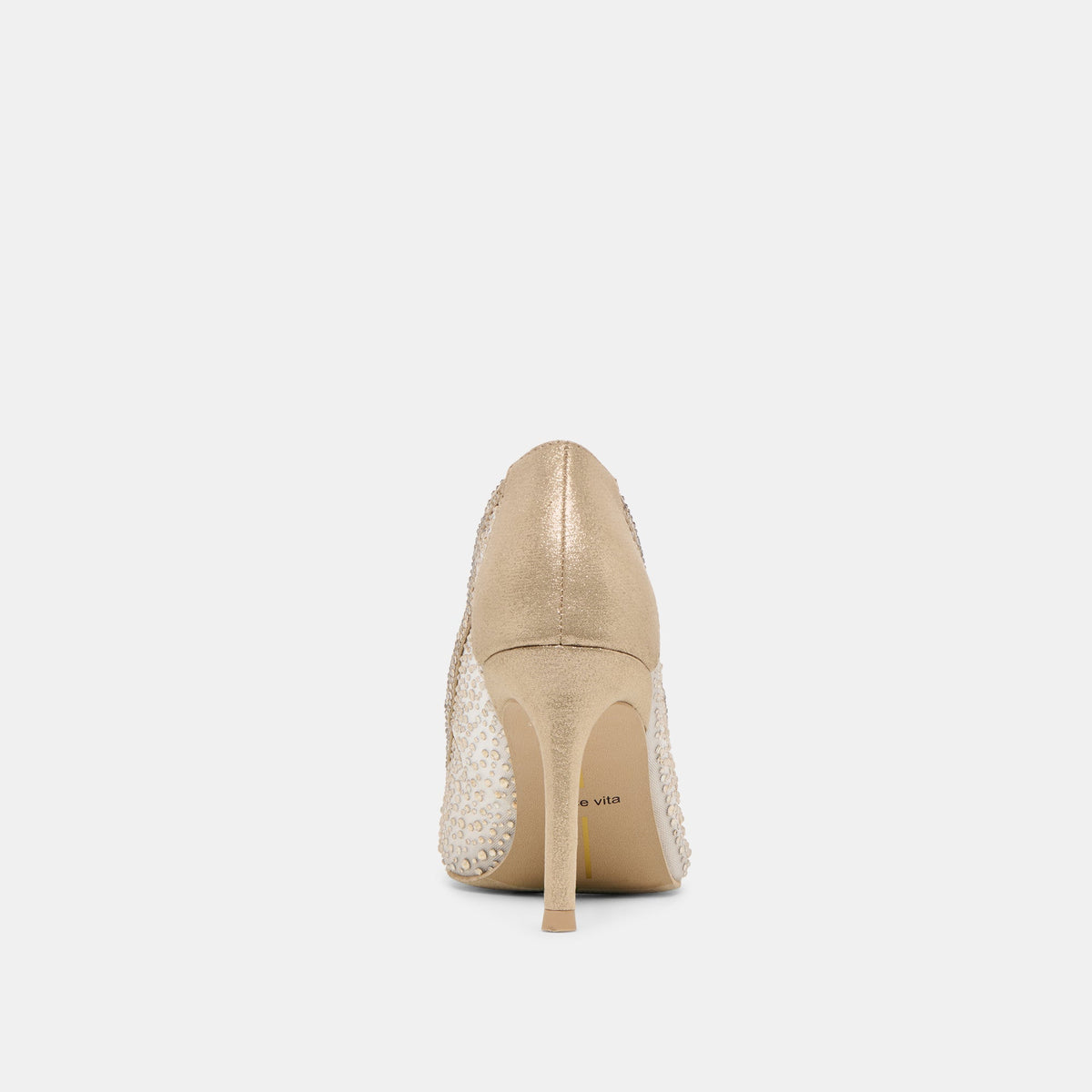 Kashe Crystal Lt Gold Mesh Heels | Dolce Vita