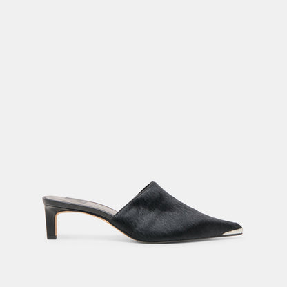 Lexy Nero Calf Hair Heels | Dolce Vita