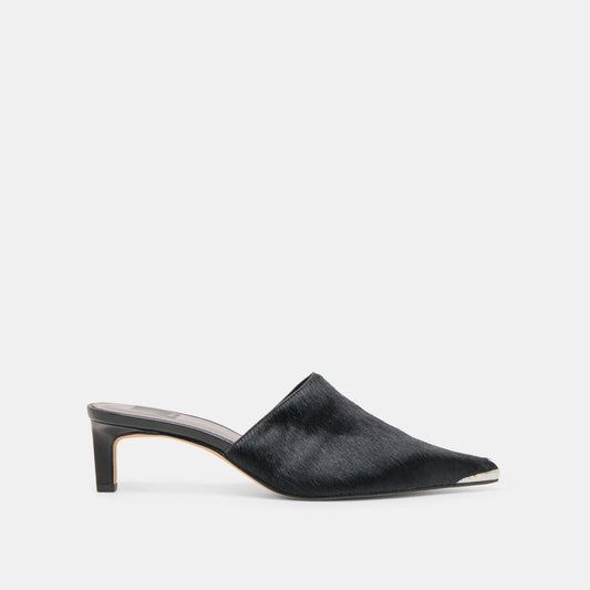 Lexy Nero Calf Hair Heels | Dolce Vita